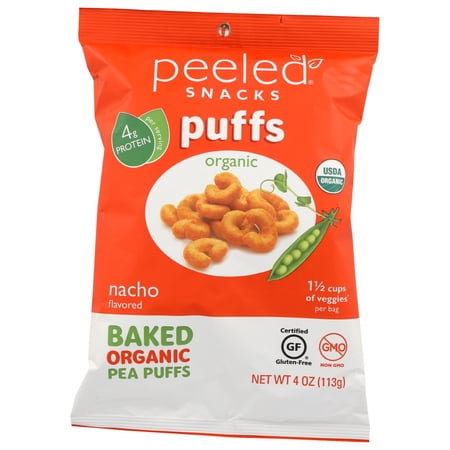 Peeled Organic Bake Pea Puffs - Nacho , 4 Oz