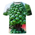 thumbnail image 1 of Chemise d'Été Imprimée 3d Melon D\'eau Hip Hop pour Hommes, Personnalité, Manches Courtes, Alternative à la Mode, Col Drôle, Grande Taille, Belle Chemise Deng, 1 of 7