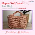 thumbnail image 4 of xianyou-Troyarn Twisted Raffia Yarn for Crafting and Design,Raffia for Creative Projects, Soft Beach Bag,Hat, Hand Knitting Handbags Medium(4) 100% Polyester / 3.52 Oz(100g) / 109 Yd (100m) (11812 -, 4 of 4