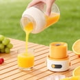 thumbnail image 3 of Portable Mini Juicer Cup, USB Rechargeable, Small Lightweight Personal Blender with Food-Grade Materials and Stainless Steel Blades for Smoothies, Milkshakes, and Juicing, 300 ml Capacity, 3 of 8