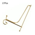 thumbnail image 3 of Uxcell 2Pack 8 Inch Plate Stands for Display Iron Folding Easel Plate Holders, Gold, 3 of 5