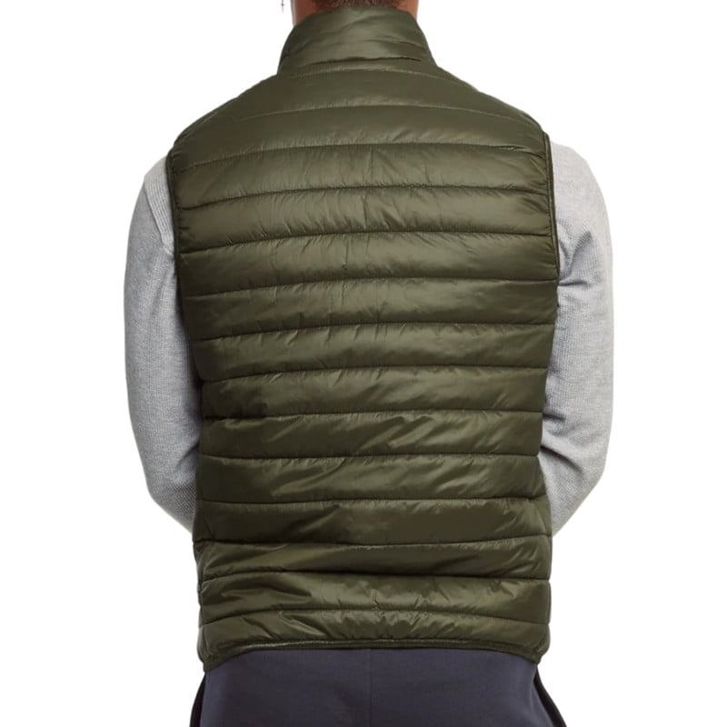 Men’s Down Puffer Vest with Zipper Pockets Lightweight S-3XL Packable Full Zip Up Running Warm Sleeveless Jacket Shell Outwear Fall Winter Menswear