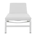 thumbnail image 3 of Pemberly Row Coussin de Chaise Longue en Tissu de Style Moderne, Fini Blanc, 3 of 3
