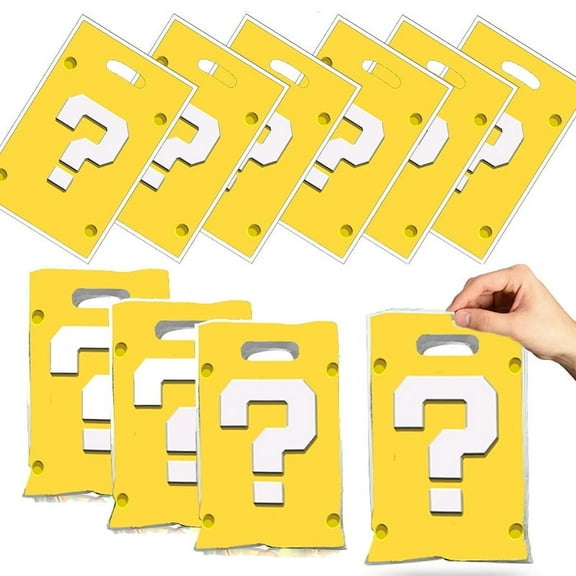 30 PCS Mario Gift Bags Mystery Gift Bags Treat Candy Bags Goody Bag Party Flavors Bags