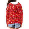 thumbnail image 6 of chaqlin Teen Girl Dragon Hoodies Trendy Y2K Zip Up Hoodie Flower Long Sleeve Sweatshirts Kids Hooded Jackets Winter Sweaters with Pocket Size 14-16, 6 of 7