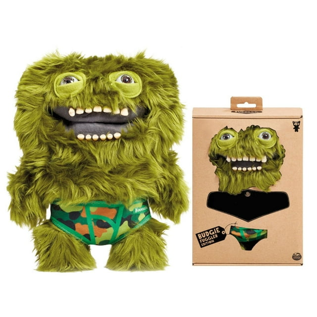 KEVCHE 22cm Colección Fuggler Peluche, Peluche s Fuggler Funny Monstruo de los Dientes Feos Verde Oscuro, para Todas las Edades(Tie-dye,Colores no fijos)