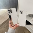 thumbnail image 6 of Mirror Case for iPhone 15 , Mirror for Girls Women Makeup, Cute Glossy Hard Mirror Back+Clear Soft TPU Bumper Slim Fit Anti-drop Shockproof Protective Case for iPhone 15,Silver, 6 of 6