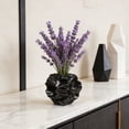 thumbnail image 5 of Resin Flower Vase Boho Style Modern Decor Centerpiece for Living Room Dining Room Office Elegant Sculpture Black, 5 of 6
