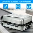 thumbnail image 5 of Uxcell 1Pcs Luggage Covers, 24 Inch Waterproof Suitcase Cover Protectors, Silver-grey, 5 of 6