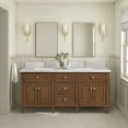 thumbnail image 3 of James Martin Vanities 424-V72-1Wz Lorelai 72" Double Basin Wood Vanity Set - Light Natural, 3 of 6