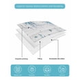 thumbnail image 5 of Quilts Twin Size Bedding Set, Blue Jellyfish Coastal Lightweight Quilted Comforter, Beach Starfish Nautical Coral Retro Soft Reversible Bedspread Coverlet with Pillow Covers for All Season, 68" x 86", 5 of 7
