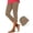 Beige plus size capri pants for women a1, variant on Women Plus Size Capri Pants Elastic Waist Stretch Casual Sporty Fit Cropped Leggings Solid Summer Lounge Work Trousers Travel Beach Clothes, Blue S