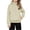 Beige, variant on Kids Pullover Hoodie with Half Zip Front Kangaroo Pocket Long Sleeve Soft Fleece Hooded Sweatshirt for Girls Boys