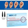 thumbnail image 6 of Hearing Aid Domes - Universal Domes for Hearing Aids - Sizes Small, Medium, Large & X-Large Earbud Replacements and BTE Hearing Sound Amplifiers, 2 Pack, 6 of 8