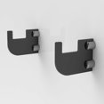 thumbnail image 1 of Soporte de exhibición de almacenamiento de perchas montadas en la pared para estante de pared 2pcs Fácil y conveniente de instalar Negro Soledad Estantes de soportes de montaje en pared, 1 of 10