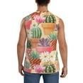 thumbnail image 4 of Daiia Succulent And Cactus Printed Men's Tank Tops,Casual Soft Sleeveless Gym Muscle Shirts Bodybuilding Tee-Medium, 4 of 8
