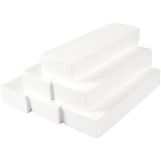 2 Pack Foam Bricks Rectangle High Density Blocks Foam Craft for Crafting,  Modeling, Sculpture, DIY for Crafts 30cmx20cmx5cm
