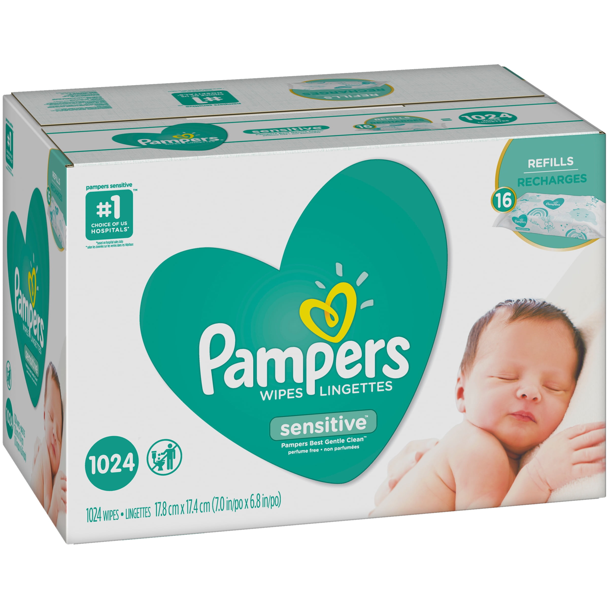 Pampers® Sensitive™ Baby Wipes 16-64 ct Packs - Walmart.com - Walmart.com