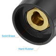 thumbnail image 4 of Unique Bargains TIG Welding Cable Panel Connector Socket Quick Fitting DKJ 7095, Black, 2 Pack, 4 of 4