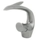 thumbnail image 5 of Grifo para lavabo de baño, grifo mezclador de agua fría y caliente ajustable en cascada, latón aerodinámico para lavabo debajo del mostrador, gris, 5 of 10