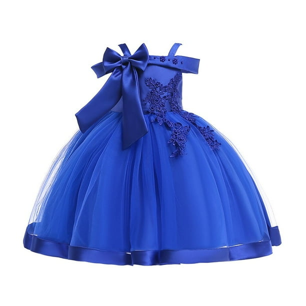 2023 vestido de princesa de un hombro ropa infantil para niñas vestido de fiesta de boda de noche disfraz ropa de niños 3-10 años Vestido3-4T (etiqueta 110) Gao Jinjia LED