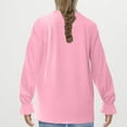 thumbnail image 6 of Girls Oversized Long Sleeve Shirts Kids Fashion Crewneck Tunic Tops Tees 5-13 Years Pink 5-6 Years, 6 of 7