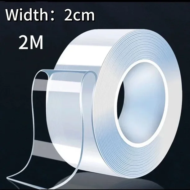 Nano cinta adhesiva de doble cara súper fuerte, cintas transparentes reutilizables impermeables, resistencia al calor, decoración del hogar y el baño