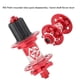 thumbnail image 4 of Greeniant 1 par de cubo de rueda trasera delantera de repuesto para bicicleta de montaña, rodamiento de 32 agujeros, cubo libre de 100/142mm, piezas de Ciclismo Rojo Greeniant OD027827-02, 4 of 6