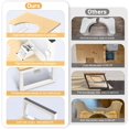 thumbnail image 2 of Bamboo Toilet Stool Poop Stool Foldable es Adjustable Heights Potty Stool for Adults Kids Portable Pooping Foot Stool for Bathroom RV Sturdy Squat Stools Potty lbs Capabi, 2 of 7