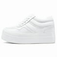 thumbnail image 3 of CMR CHAMARIPA Elevator Shoes For Women - Height Increasing Shoes For Ladies - White Wedge Sneakers 8 CM / 3.15 Inches, 3 of 7