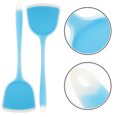 thumbnail image 4 of Miangastore Kitchen Spatulas Transparent Blue Silicone 2Pcs 13x3.9x2in, 4 of 8