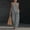 Q9-Gray, variant on Women's Sets 2 Piece Outfits Sleeveless V Neck Halter Tank Tops and Wide Leg Pants Travel Spring Summer Vacation Loose-Fit Walking Outfit,Hot Pink L