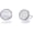 White Gold, variant on S.Leaf Shell Earrings Mother of Pearl Earrings Silver Stud Earrings for Women Hypoallergenic Earrings Round Disc Stud Earrings for Women（ Rose Gold）