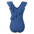 thumbnail image 5 of MHFRRA Womans Swimsuit Women's Swimsuits Cute Bathing Suit Ruffle V Neck Swimwear XL, 5 of 5