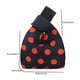 thumbnail image 5 of Bolsos De Mano Bolso de viaje de lunares de muñeca de punto informal simple y elegante para vacaciones de fin de semana, 5 of 8
