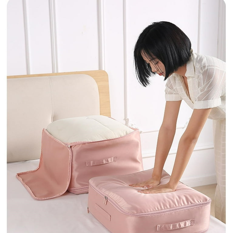 Ultra Space Saving Self Compression Organizer Heavy Duty Moving Bags Storage Tote For Space Saving Self Compression Moving Organizer Bags For