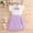Purple, variant on HOMBOM Big Girls Summer Outfits Solid Color Ruffle Flutter Sleeve Bow Shirt & Sequin Split Skort 2 Piece Sweet Casual Set Age 5-14 Years,Purple,13 Years