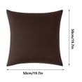 thumbnail image 3 of Outdoor Waterproof Pillow Cover, Modern Solid Color Cushion & Backrest Protector, Weather - Resistant & Easy - Clean Fabric, 19.7" x 19.7", QFL, 3 of 7