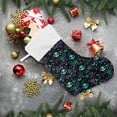 thumbnail image 6 of Coolnut Skull Rainbow Christmas Stockings, Christmas Presonalized Large Stocking Sock, Set of 2 Xmas Party Winter Decor Candy Bag Family Holiday Gift, 17.7 Inch, 6 of 7