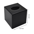 thumbnail image 3 of Yesbay Tissue Box Cover Square Tissue Box Holder ,Oval Opening Decorative Tissue Storage Cube Vanity Countertop Bedroom Dresser Office Paper Dispenser, 3 of 9