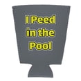thumbnail image 2 of I Peed in the Pool Pint Glass Coolie (Gray), 2 of 3