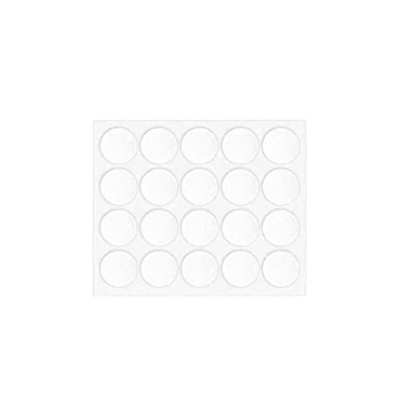 Tssuoun 20 Pieces Foam SpongeGreat Elasticity Round Removable Candle Wick Sticker Strong Viscosity Keep Straight Stable Paster Craft White