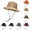 Khaki, variant on Men West Cowboy Hats,Outdoor Hiking Adjustable Rope Snap Button Fishing Bucket Hat Orange