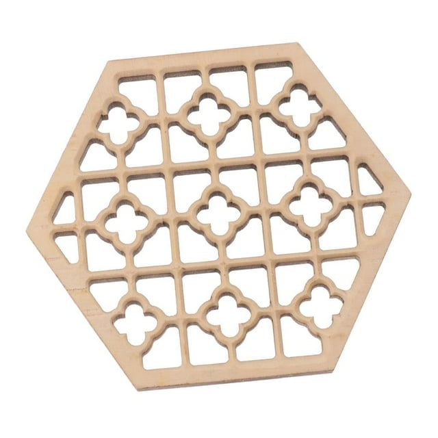 1Pc DIY De Erhu Hexagonal En Relieve De Sonido Cubierta De Retención 4 Cm Lado kusrkot Ventana de sonido Erhu