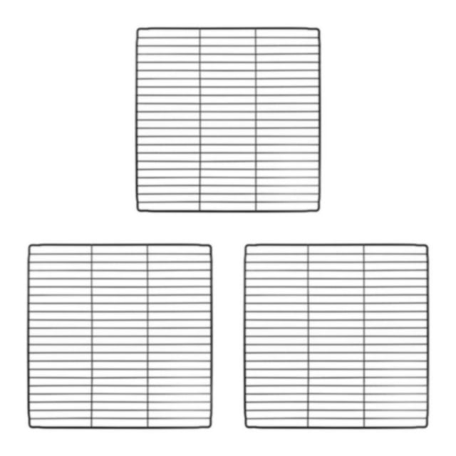 Transemion Portable Pet Playpen Panel Cage Fence Metal Guinea pig Wire dense black Grid 3Set