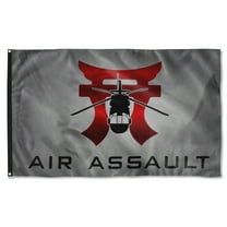 Cayyon Rakkasana Grey Air Assault Flag 3x5Feet Military Banner with 2 Brass Grommets