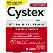 Cystex Plus Urinary Pain Relief, 48 Tablets
