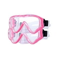 thumbnail image 2 of 2 Pcs Swimming Goggles with Nose Cover Anti-Fog Plastic Diving Mask Clear Wide View No Blurring Swim Goggle Snorkeling Gear for Adult Men Women Youth 5.91*2.95in C, 2 of 5