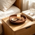 thumbnail image 4 of Natural Wooden Serving Tray, Irregular Wood Food Platter, Solid Wood Snack Serving Plate, Handmade Wooden Dessert Tray, Multi-purpose Wooden Display Board, Tea Coffee Serving Dish for Home Use, 4 of 5