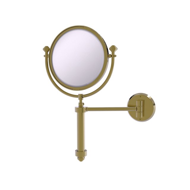 Southbeach Collection Wall Mounted Make-Up Mirror 8 Inch Diameter with 2X Magnification - SB-4/2X-UNL